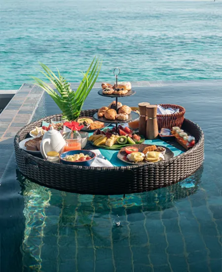 Daily breakfast and authentic select meals served during your stay on a premium bali tour package