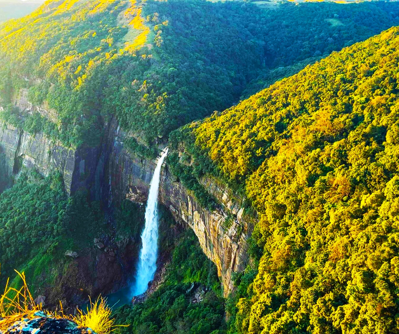 Meghalaya Seven Sisters Waterfall