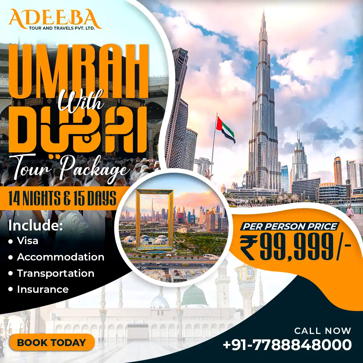 Umrah with Dubai Tour Package